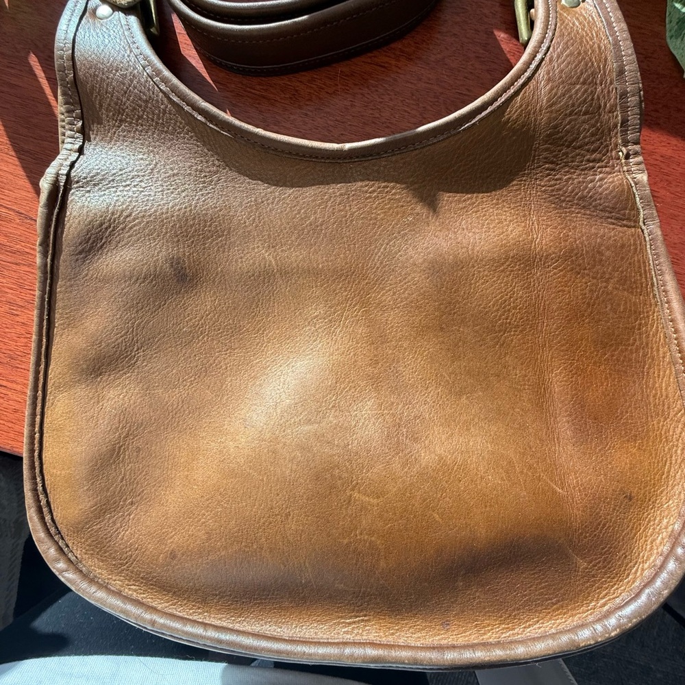 Vintage Coach Large Saddle Bag